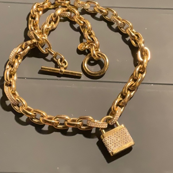 Michael Kors gold lock necklace - Picture 9 of 11
